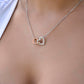 To My Love, You Are My Missing Piece Interlocking Hearts Necklace