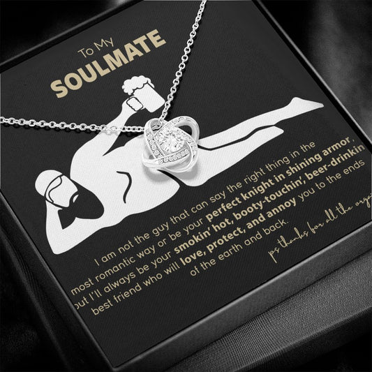 Funny To My Soulmate Love Knot Necklace